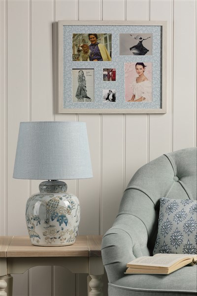 (image for) Laura Ashley Elizabeth Ceramic Table Lamp With Bird Print Design Base Only